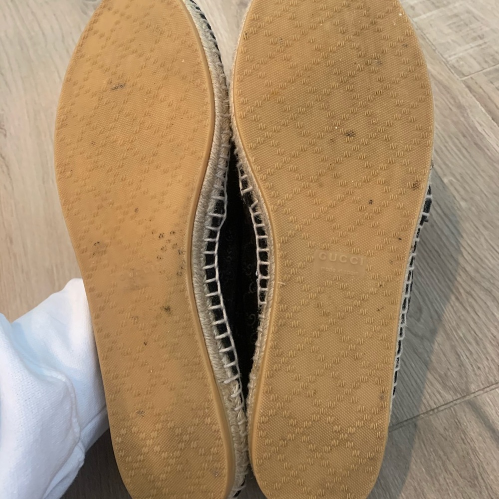 Gucci Black GG Velvet Espadrilles - Picture 5 of 6